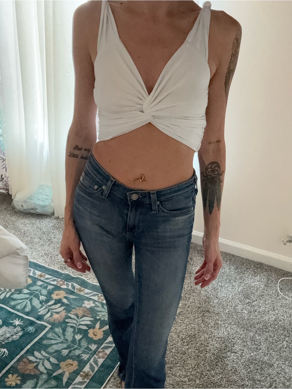 Revolve Women's White Crop-top
